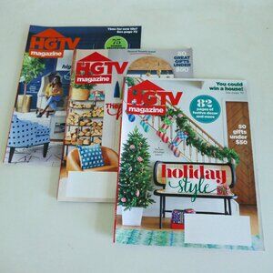 3 pack HGTV magazines fall winter holidays issues '22 '23